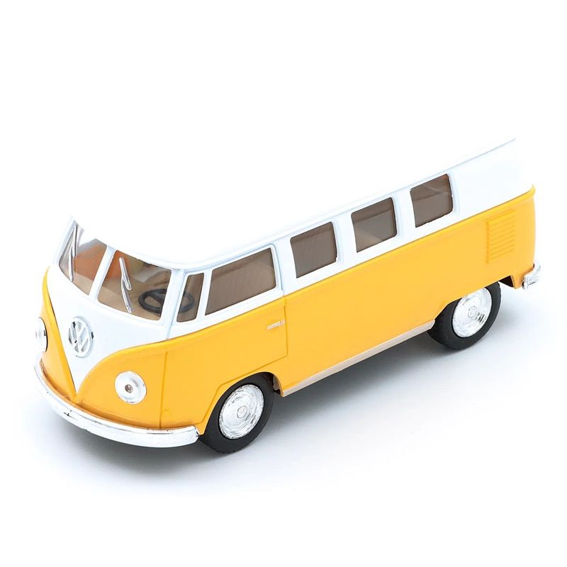 1962 Volkswagen Classical Bus - Kinsmart - 1:32 - Gul