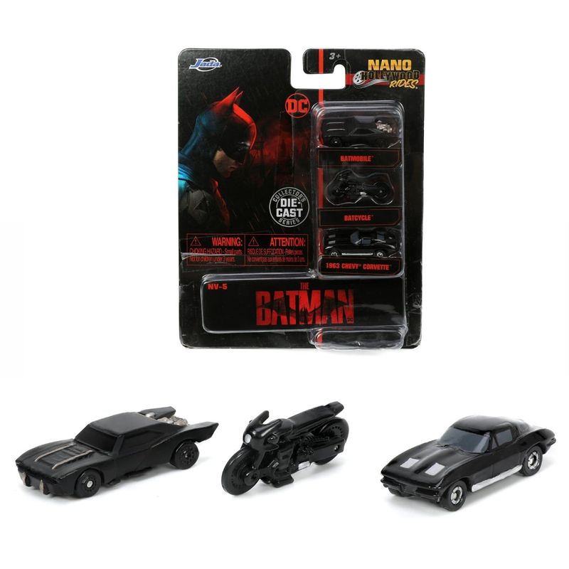 Batman 3-pack - Nano Hollywood Rides - NV-13 - Jada Toys