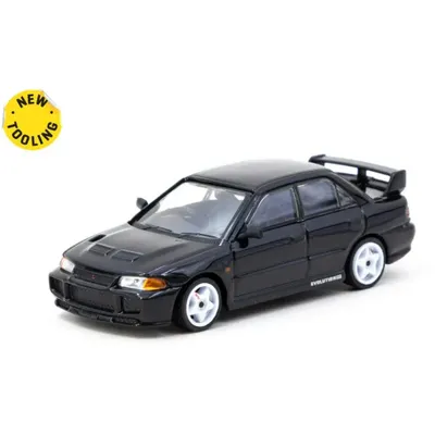 Mitsubishi Lancer GSR Evolution III - Svart - Tarmac - 1:64