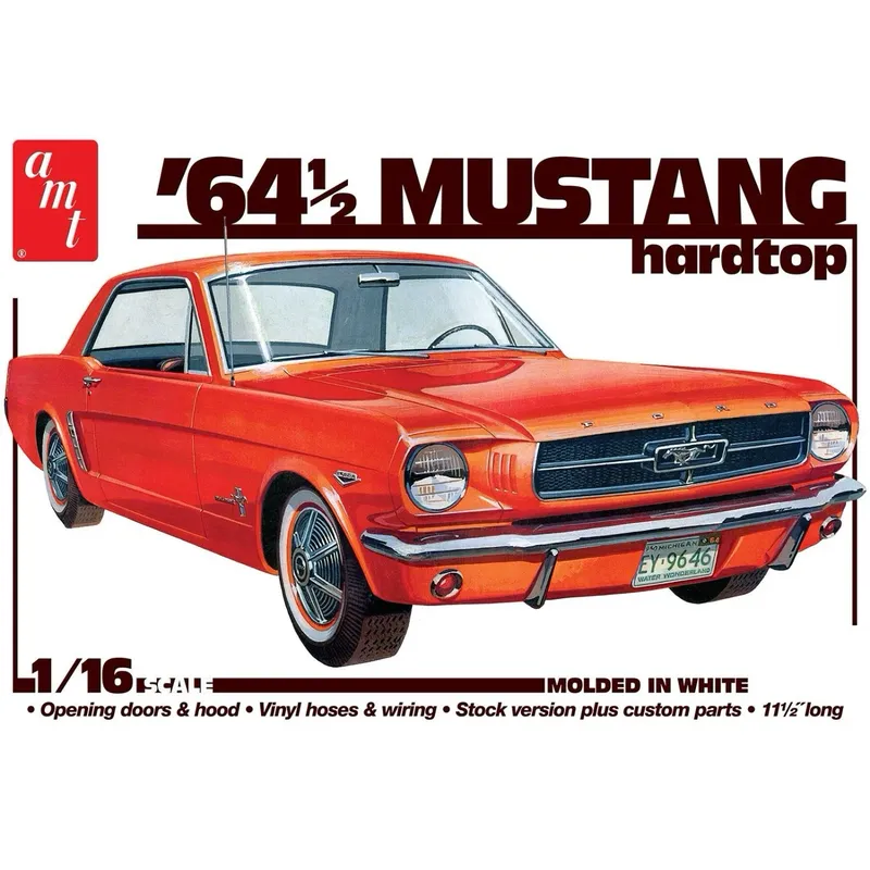 '64 1/2 Mustang hardtop - Byggmodell - 1461 - AMT - 1:16