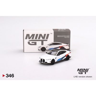 BMW M4 M-Performance - Alpine White - 346 - Mini GT - 1:64