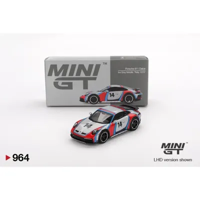 Porsche 911 (992) Dakar - Ice Gray Metallic "Rally 1978" - 964 - Mini GT