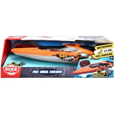 RC Sea Hawk - Radiostyrd Båt - Dickie Toys - 33 cm