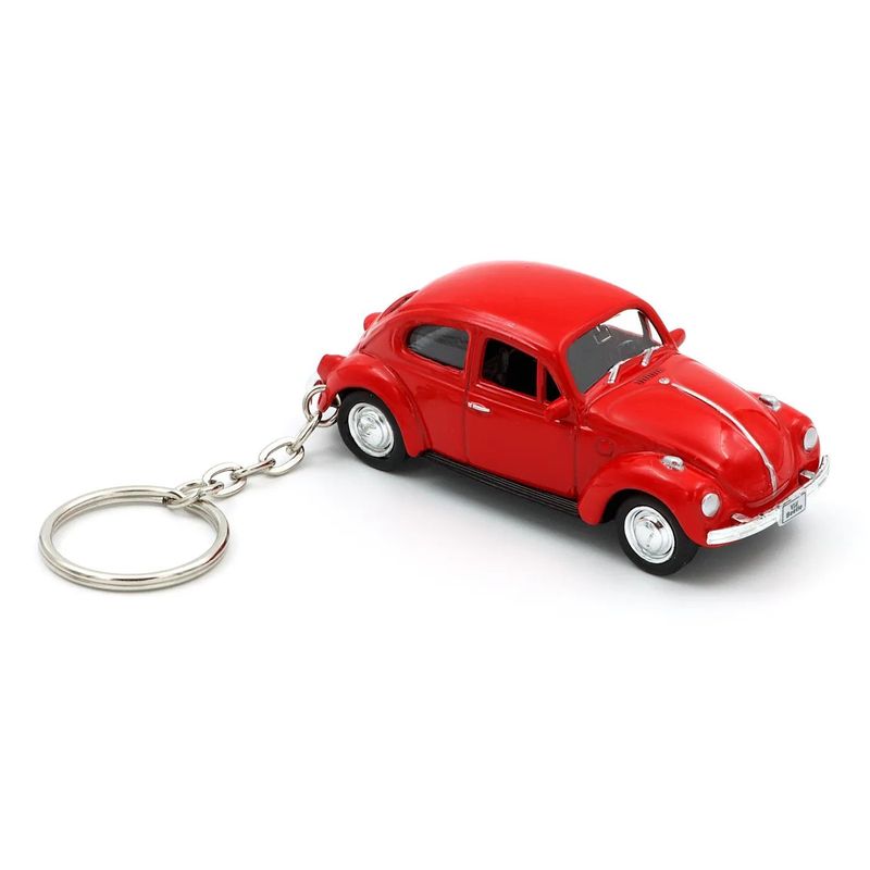 Volkswagen Beetle - Nyckelring - Welly - 8 cm - Röd