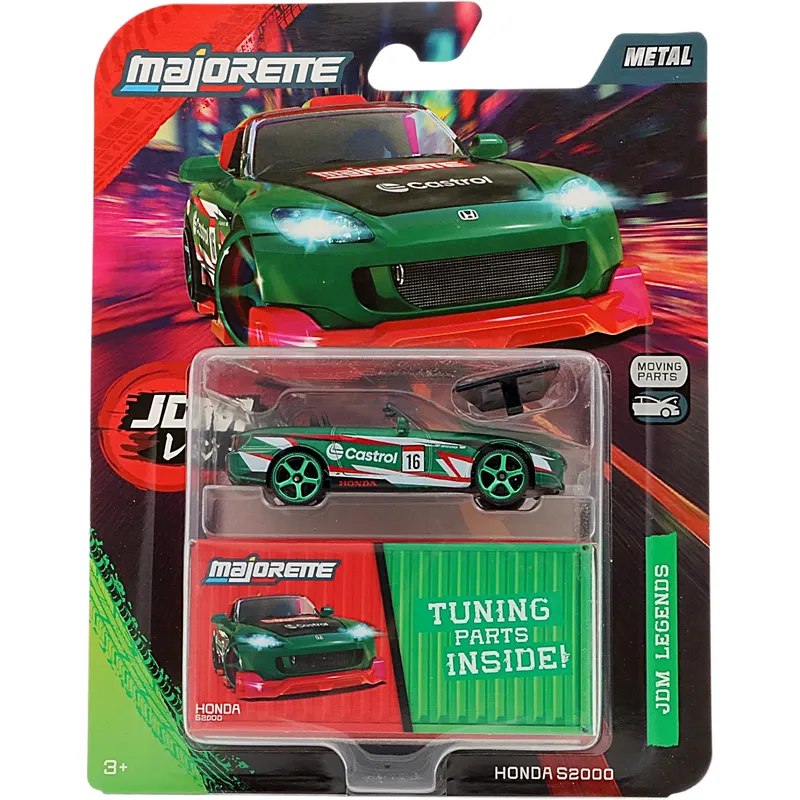 Honda S2000 - Grön - JDM Legends Deluxe - Majorette - 7 cm