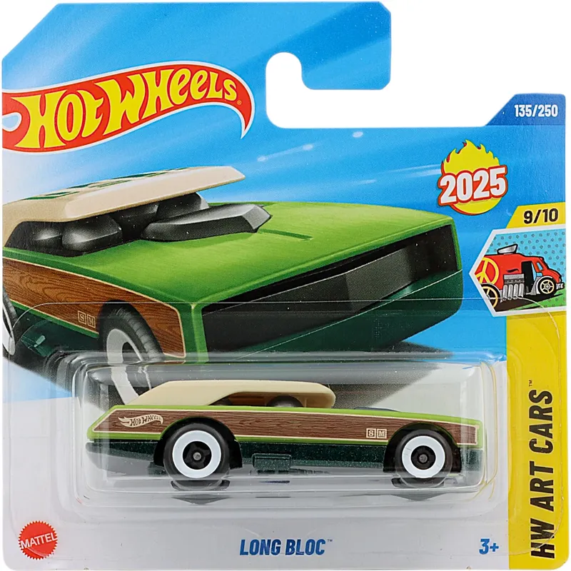 Long Bloc - Grön - HW Art Cars - 135/250 - Hot Wheels