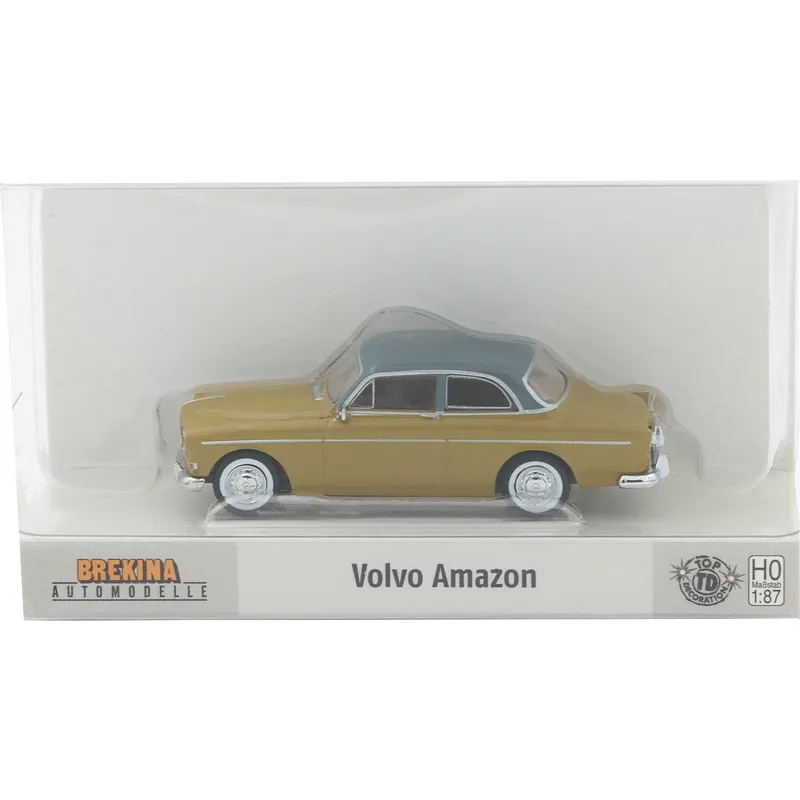 Volvo Amazon - Mörkgul/Grå - Brekina - 1:87