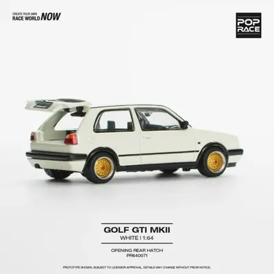 Volkswagen Golf GTI MK2 - Vit - 71 - Pop Race - 1:64