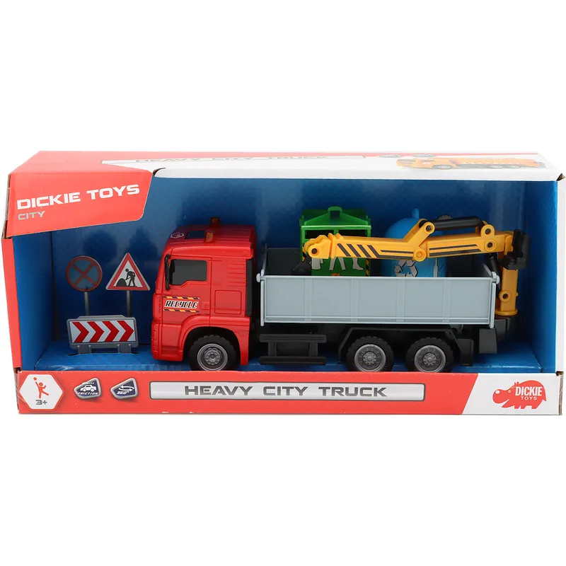 Återvinningsbil - Heavy City Truck - Dickie Toys