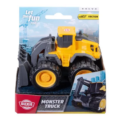 Hjullastare - Volvo Monster Truck - Dickie Toys - 10 cm