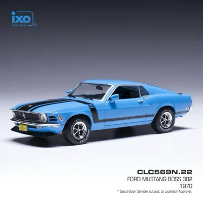 Ford Mustang Boss 302 - 1970 - Blå - Ixo Models - 1:43