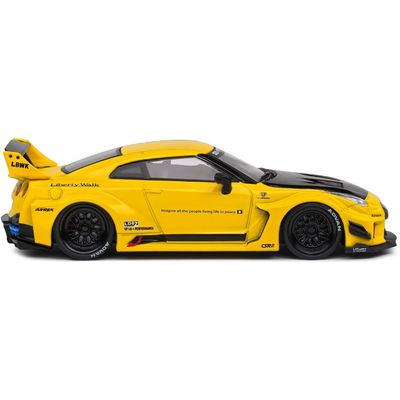 Nissan GT-R (R35) LBWK Silhouette - Gul - Solido - 1:43