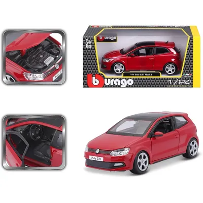 Volkswagen Polo GTI Mark 5 - Röd - Bburago - 1:24
