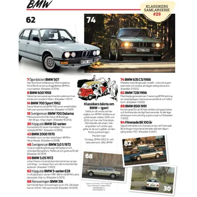 BMW II - Klassikers Samlarserie #29 - Tidning