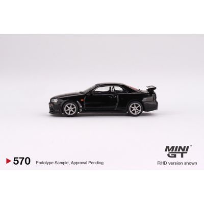 Nissan Skyline GT-R (R34) - Svart - 570 - Mini GT - 1:64