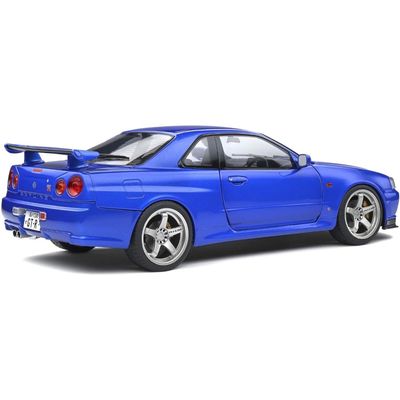 Nissan Skyline GT-R (R34) - 1999 - Blå - Solido - 1:18