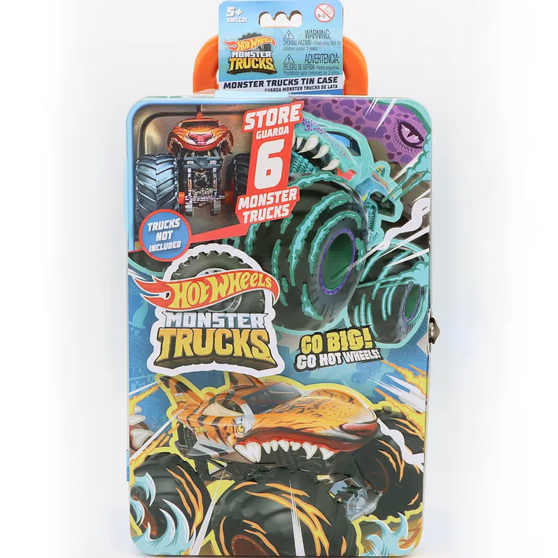 Monster Trucks Tin Case - Hot Wheels