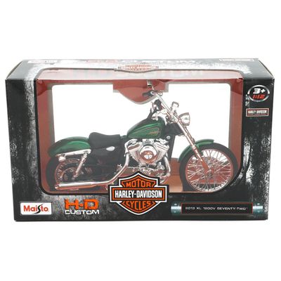 2013 XL 1200V Seventy-Two - Harley - Grön - Maisto - 1:12