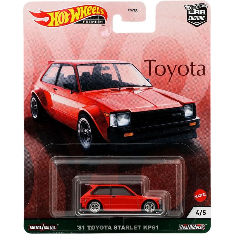 81 Toyota Starlet KP61 - Toyota 4/5 - Hot Wheels
