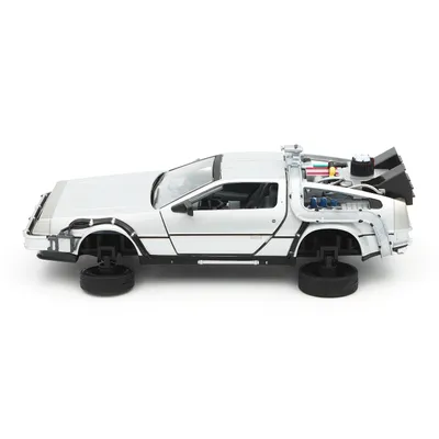Time Machine - DeLorean - Back to the Future 2 - Silver - Welly - 1:24