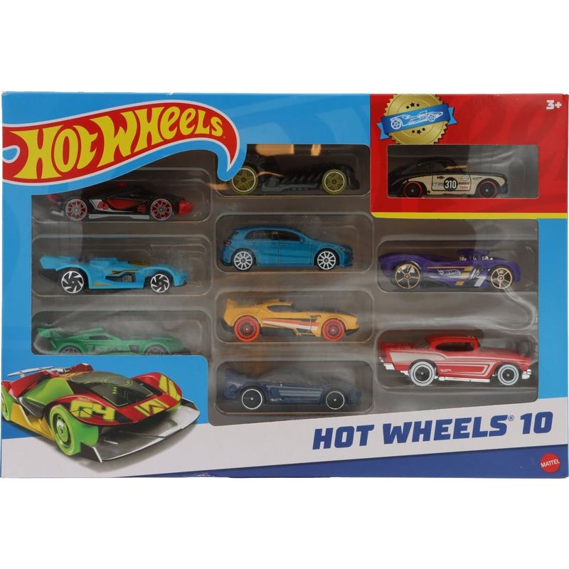 Hot Wheels 10 - Multipack med 10 leksaksbilar - Variant 2