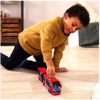 Volvo City Bus - Röd - Dicke Toys - 40 cm