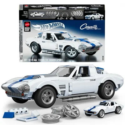 Corvette Grand Sport - Brick Shop - Klodsbyggesæt - Hot Wheels Elite Series