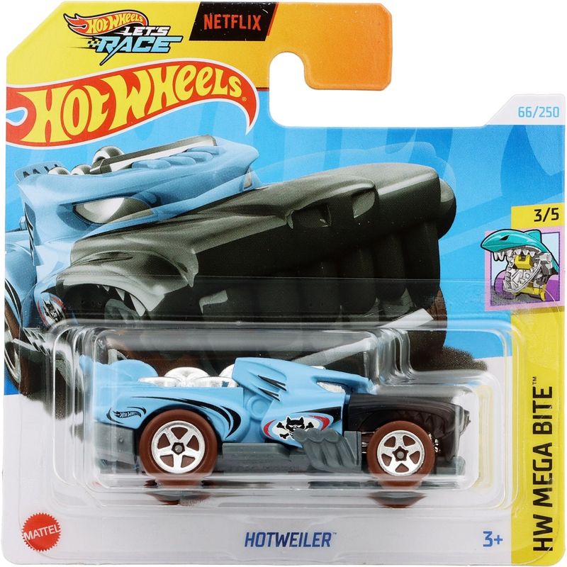 Hotweiler - Blå - Let's Race - Netflix - Hot Wheels