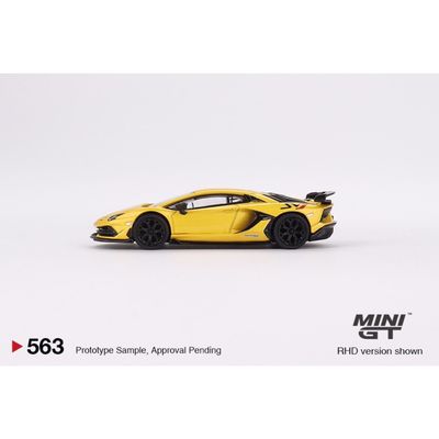 Lamborghini Aventador SVJ - Gul - 563 - Mini GT - 1:64