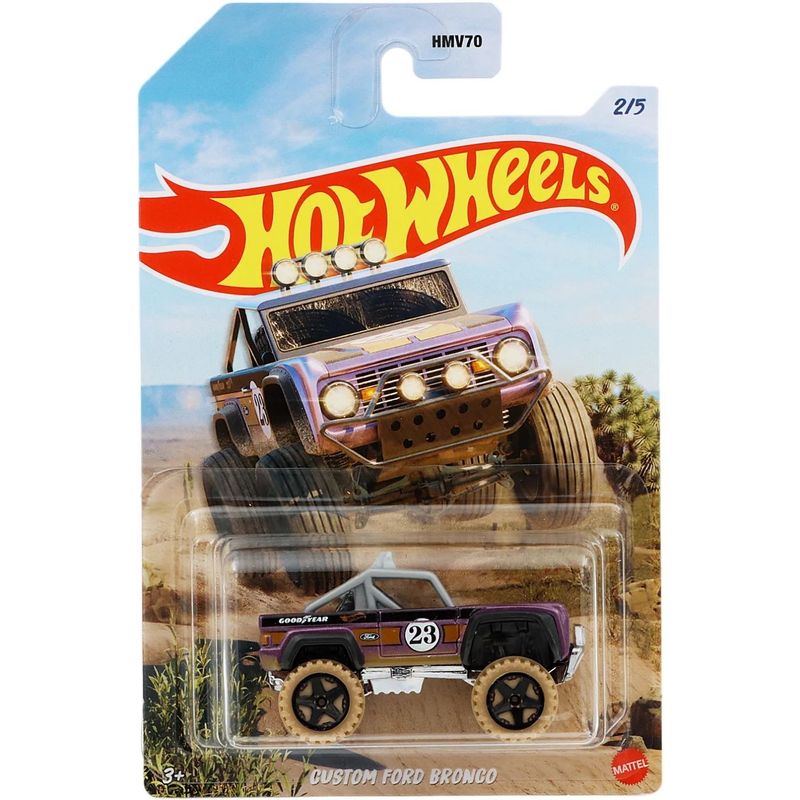 SKADAD FÖRPACKNING - Custom Ford Bronco - Mud Runners - 2/5 - Hot Wheels