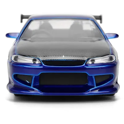 2001 Nissan Silvia (S15) - Blå - Pink Slips - Jada - 13 cm