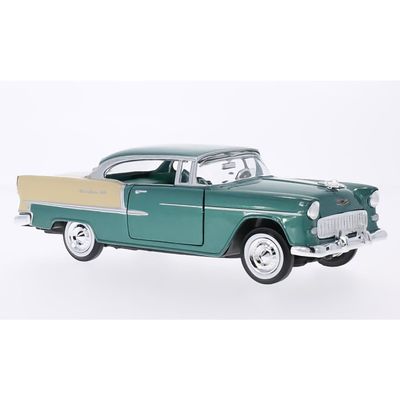 1955 Chevy Bel Air - Grön och Beige - Motormax - 1:24