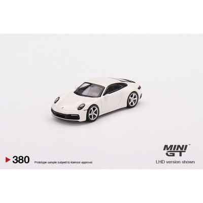 Porsche 911 (992) Carrera S - Vit - 380 - Mini GT - 1:64