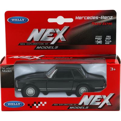 Mercedes-Benz 230 SL (W113) - Svart - Welly - 1:34