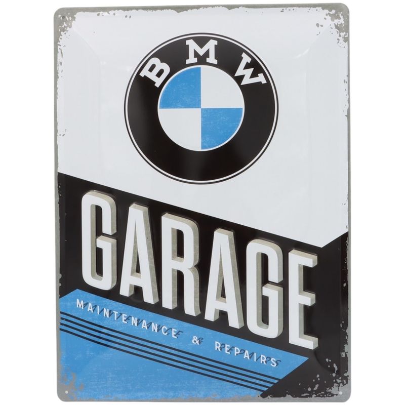 BMW Garage - Maintenance & Repairs - Plåtskylt - 30x40 cm