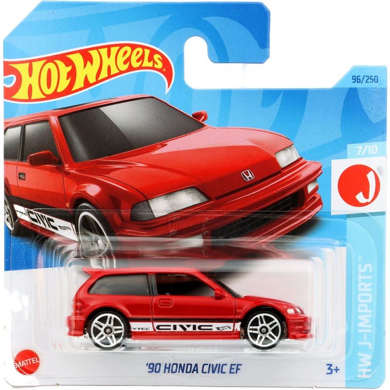 90 Honda Civic EF - HW J-Imports - Röd - Hot Wheels