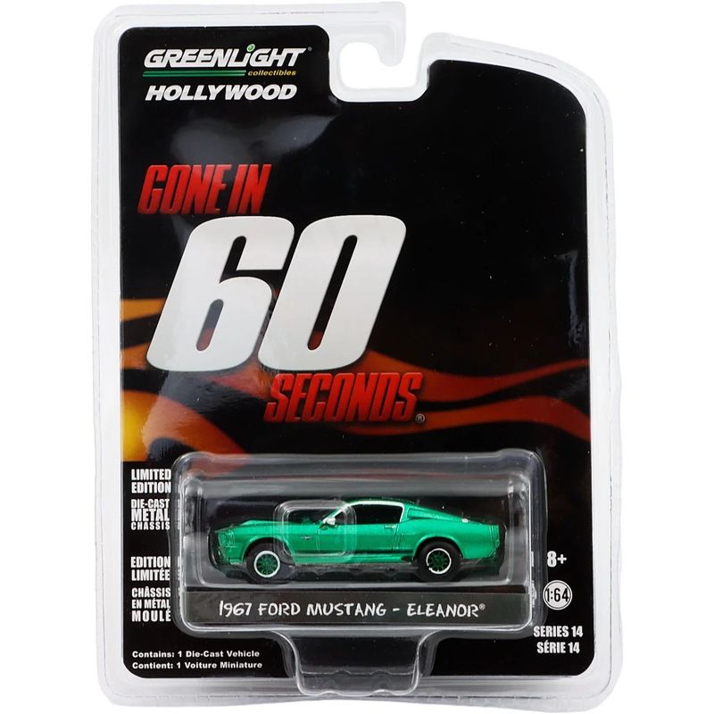 Chase Car - 1967 Ford Mustang - Gone in 60 Seconds - GreenLight - 1:64