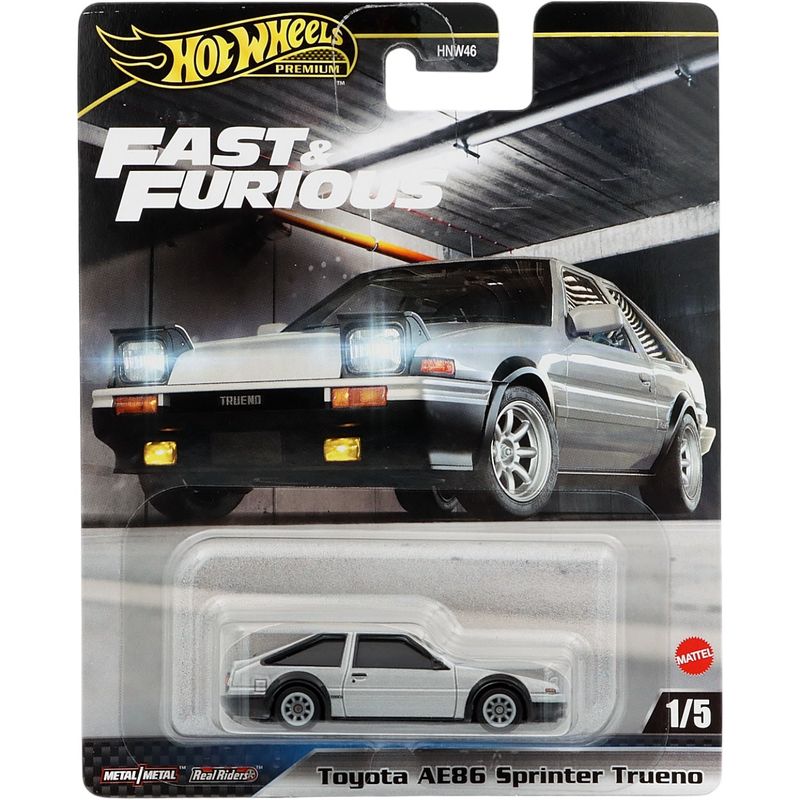 Toyota AE86 Sprinter Trueno - Grå - F&F 1/5 - Hot Wheels