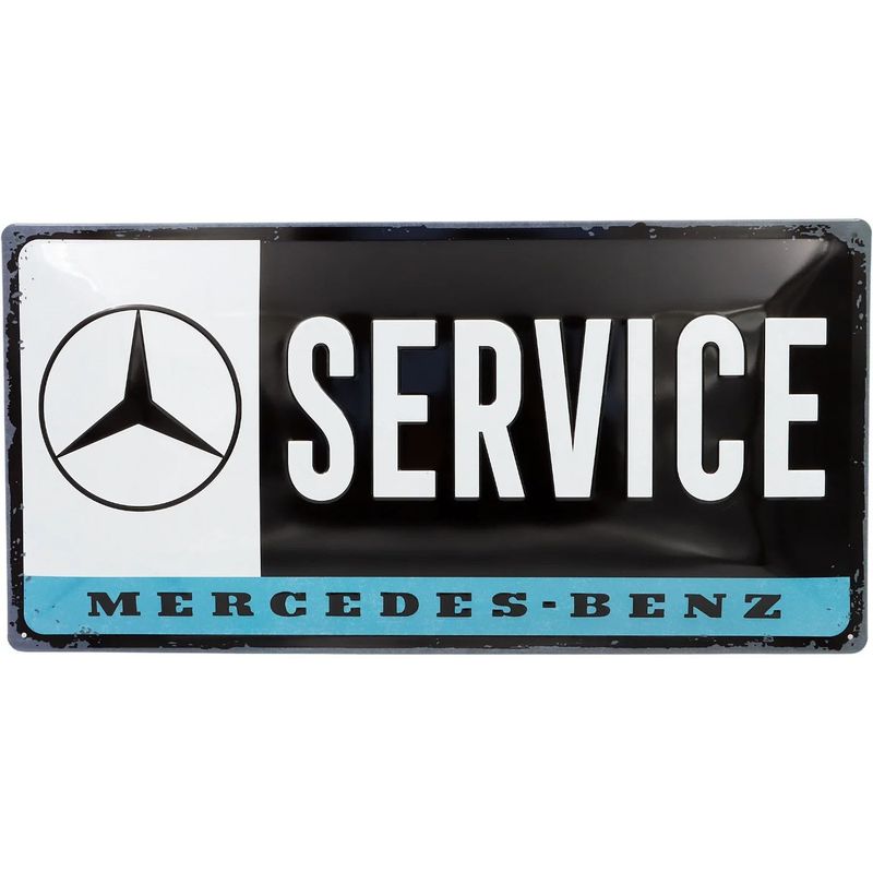 Mercedes-Benz - Service - Plåtskylt - 50x25 cm