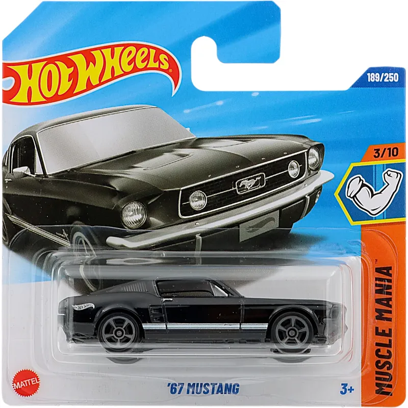 '67 Mustang - Svart - Muscle Mania - 189/250 - Hot Wheels