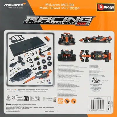 McLaren MCL38 - Lando Norris - Miami GP - Byggsats - 1:24