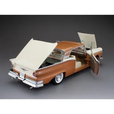 1957 Ford Fairlane 500 Skyliner - Bronze / Hvid - Sun Star - 1:18