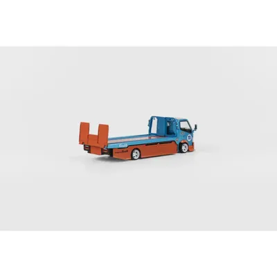 Custom Flatbed Tow Truck - Gulf - Micro Turbo - 1:64