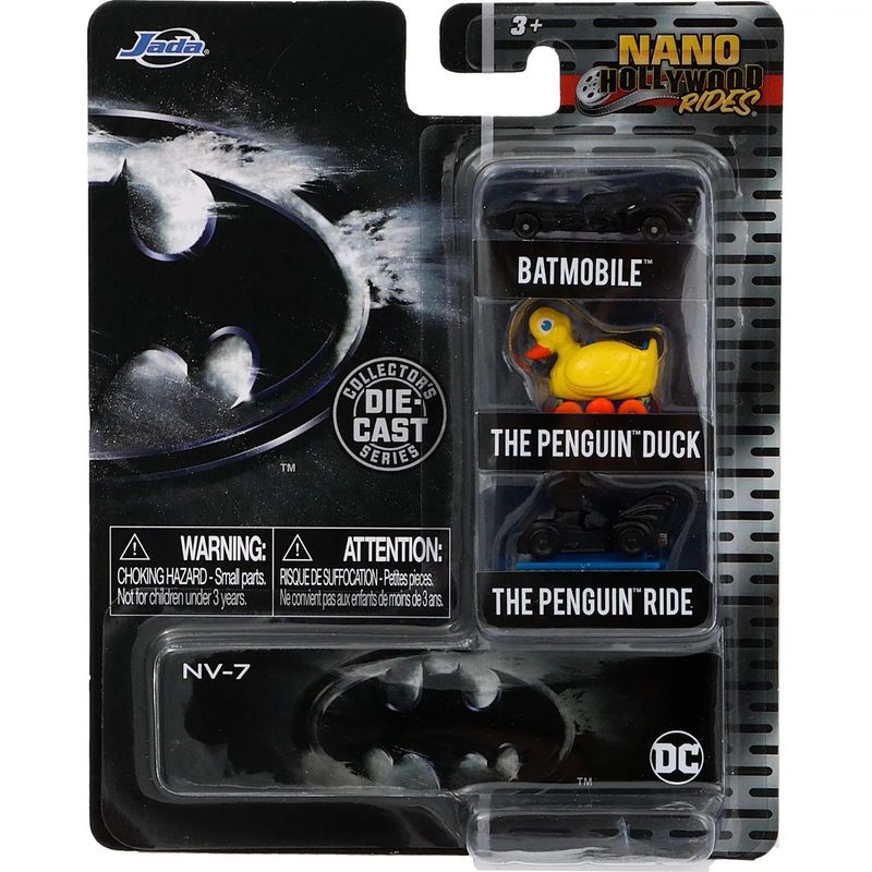 Batman 3-pack - Nano Hollywood Rides - NV-7 - Jada Toys