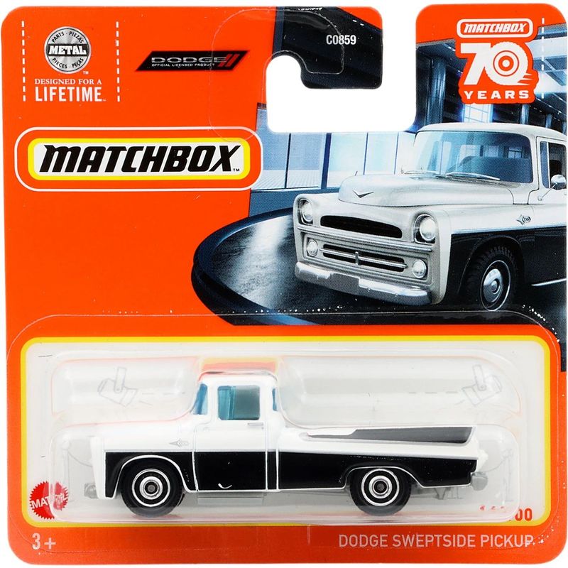 Dodge Sweptside Pickup - Vit - Matchbox 70 Years - Matchbox