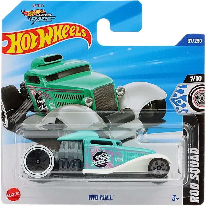 Mid Mill - Turkos - Rod Squad - Let's Race - 97/250 - Hot Wheels