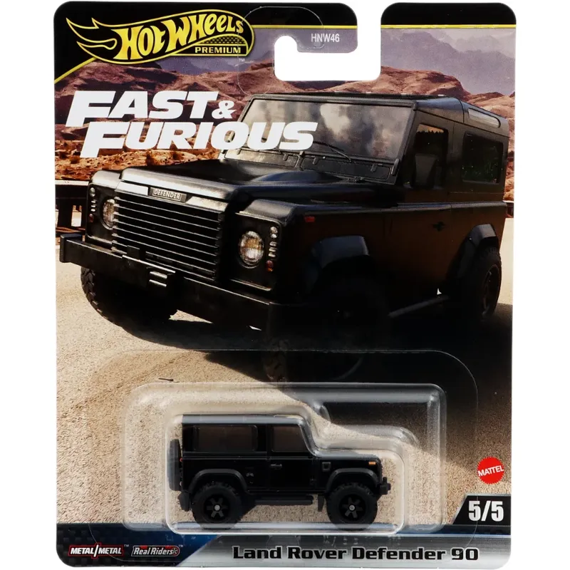 Land Rover Defender 90 - Svart - F&F - 5/5 - Hot Wheels