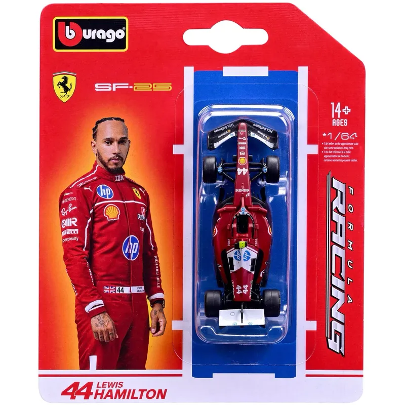 Ferrari SF-25 - #44 Lewis Hamilton - F1 2025 - Bburago - 1:64