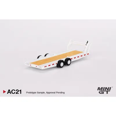 Car Hauler Trailer Type C - Vit - AC21 - Mini GT - 1:64