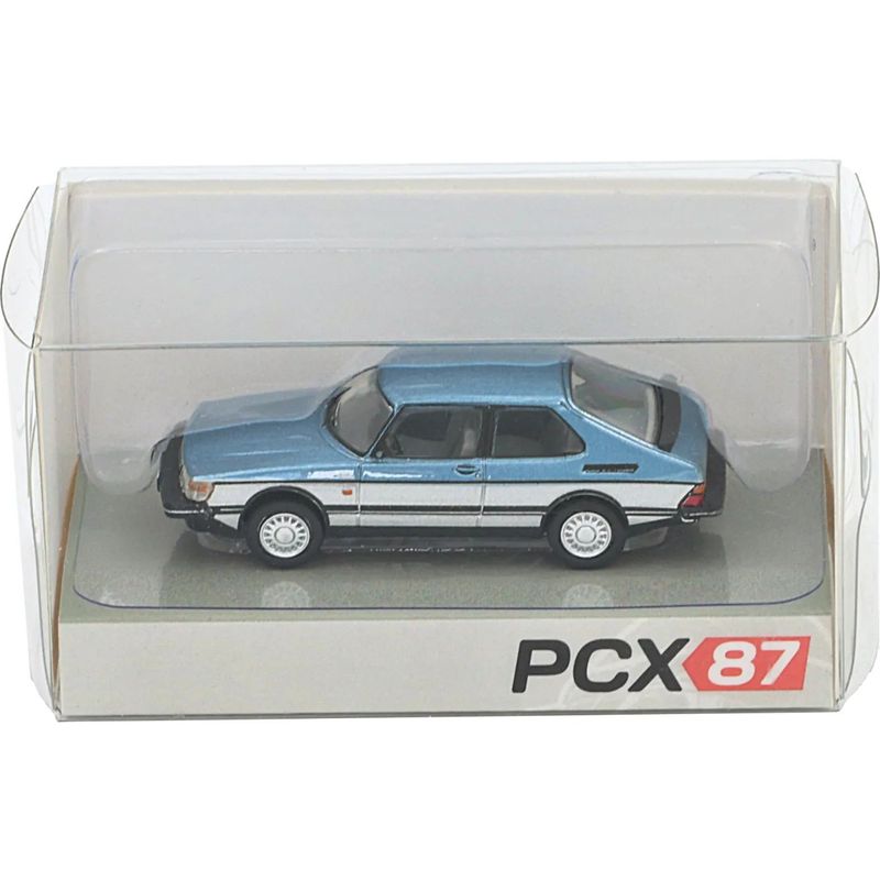 Saab 900 Turbo - Blå och Silver - 1986 - PCX87 - 1:87